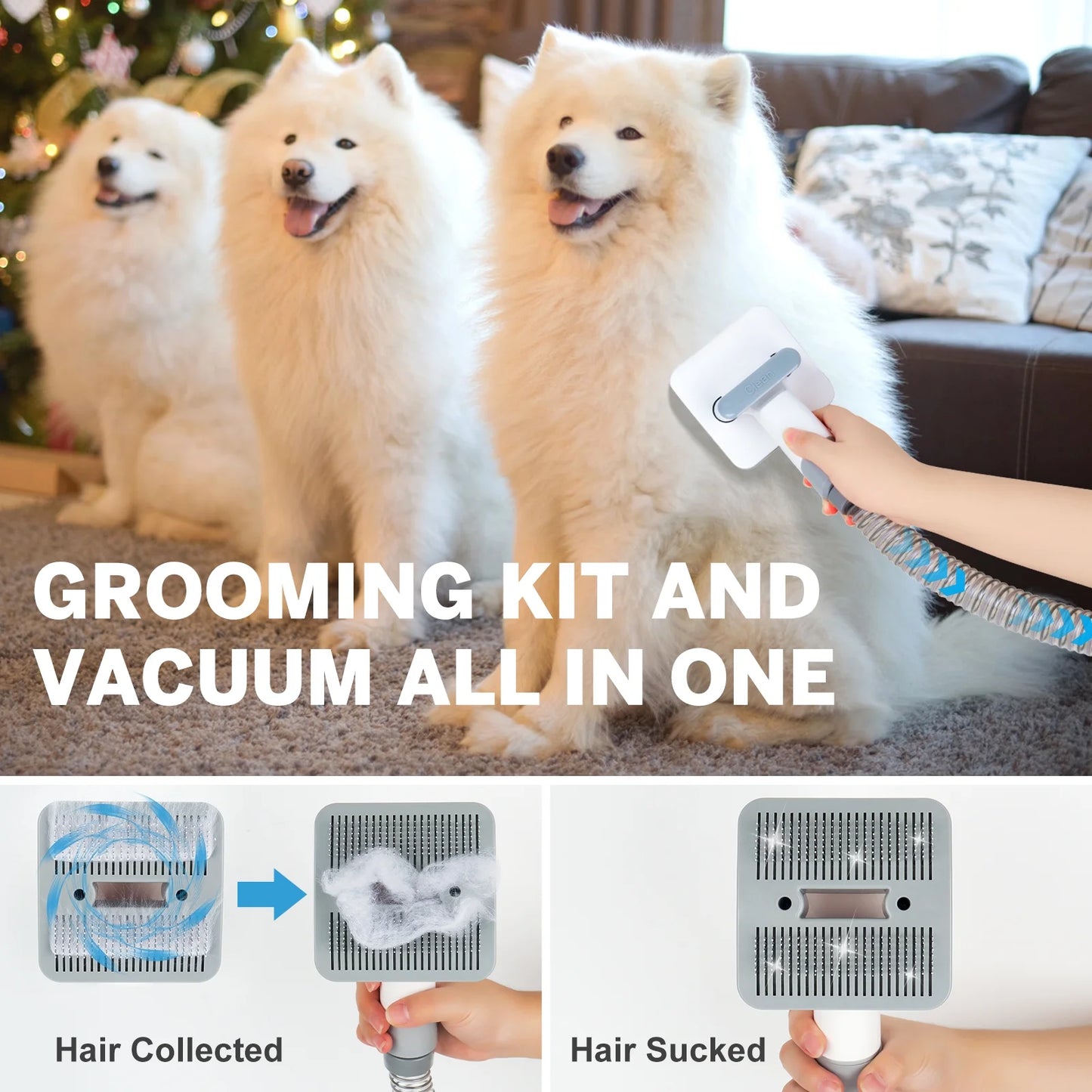 4 in 1 Low Noise Pet Grooming Vacuum