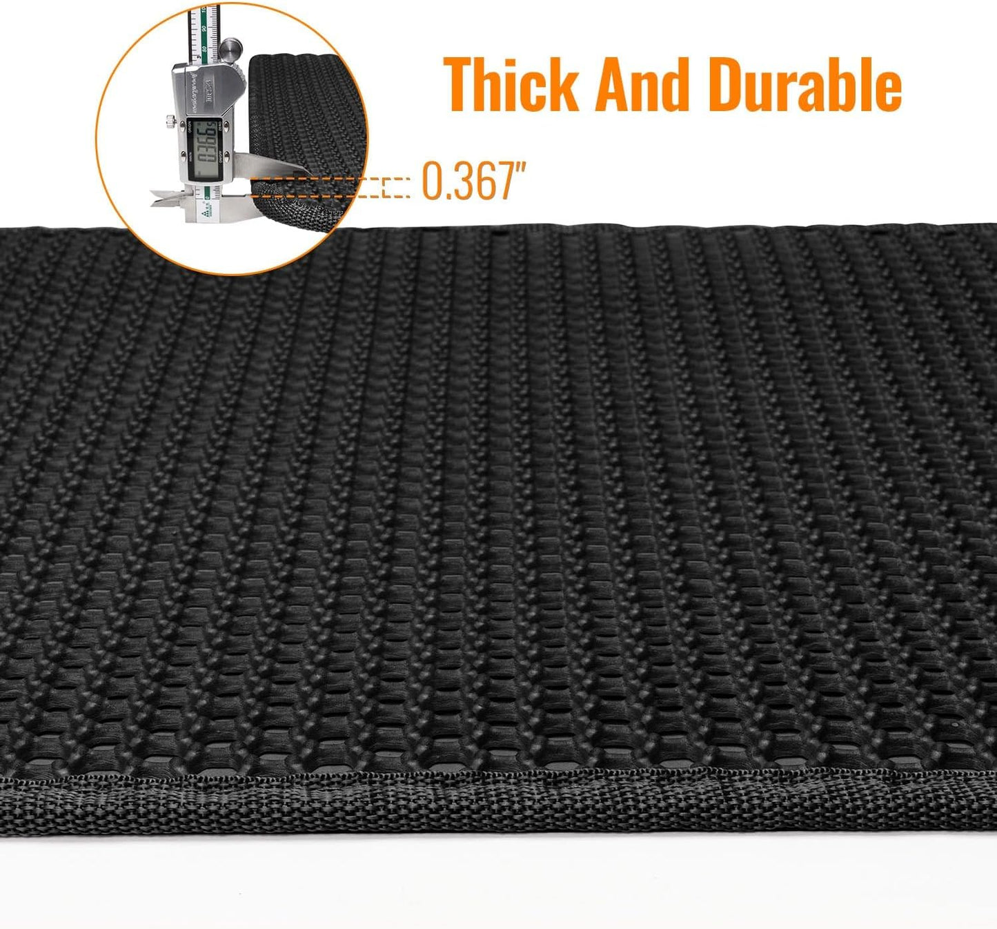 Cat Litter Mat Litter Box Mat, EVA Honeycomb Double Layer Design, Urine & Waterproof, Scatter Control Kitty Litter Mat, Less Waste, Easier to Clean,Washable, Black
