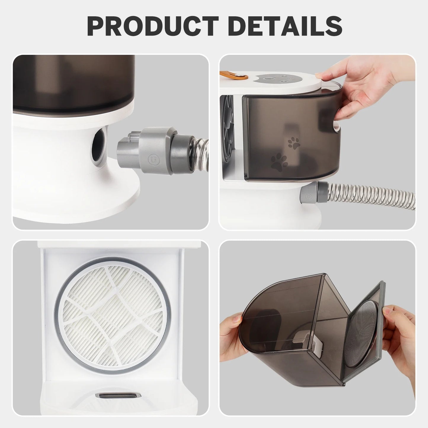 4 in 1 Low Noise Pet Grooming Vacuum