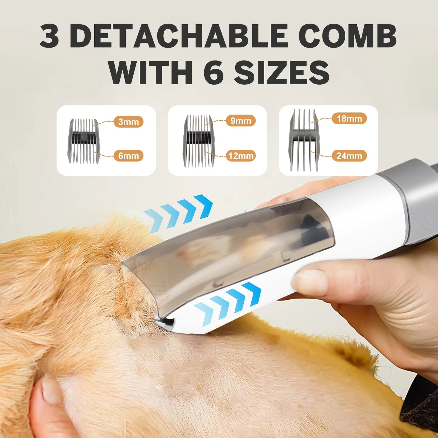 4 in 1 Low Noise Pet Grooming Vacuum