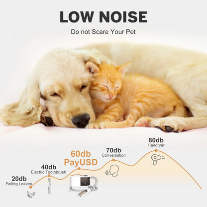 4 in 1 Low Noise Pet Grooming Vacuum